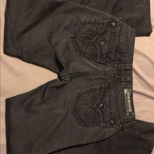 Black rock revival jeans